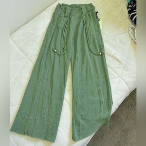 banjara green flowy pants